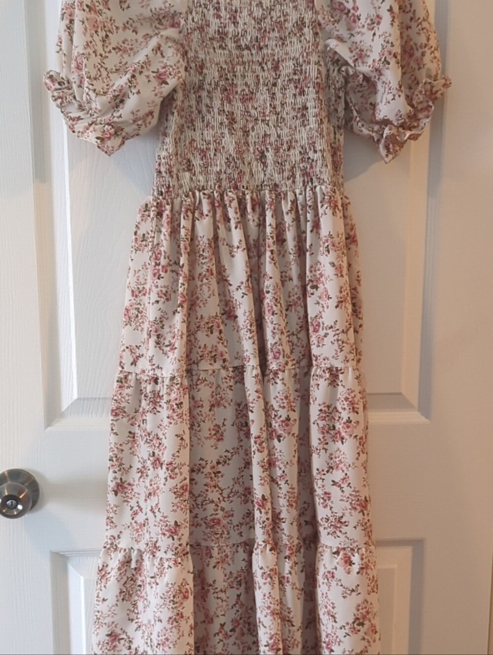 Smocked Floral Maxi Dress